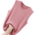 thumbnail image 3 of Chaleco de mujer Camisola de seda de hielo Camisa inferior de punto de verano Camiseta sin mangas, 3 of 5