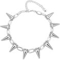 thumbnail image 1 of GHSDFBB Girls' Rivets Chokers Punk Goth Handmade CCB Material Choker Necklace Spike Rivet Rock Gothic Jewelry (Silver), 1 of 7