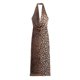 thumbnail image 3 of HH TRAF Vestido con estampado de leopardo para mujer, cuello colgante, moda para mujer, elegante, sin espalda, para fiesta de noche, sin mangas, Vestidos, 3 of 5