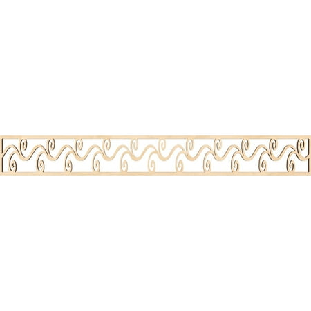 

Ekena Millwork 46 1/4 W x 6 H x 3/8 T Tilden Fretwork Moulding Birch