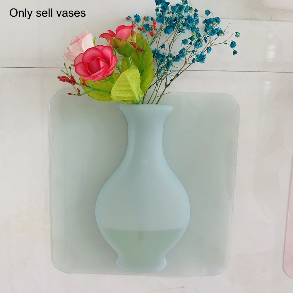 Removable Silicone Flower Vase Wall Hanging Vase Flower Shop Vase