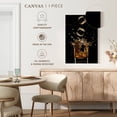thumbnail image 5 of Elephant Stock Whiskey Ice Splash Wall Art - Vertical Canvas Wall Art - Dining Room Wall Decor - Food And Drink Canvas - Black And Orange Decor - 8" x 12", 5 of 8