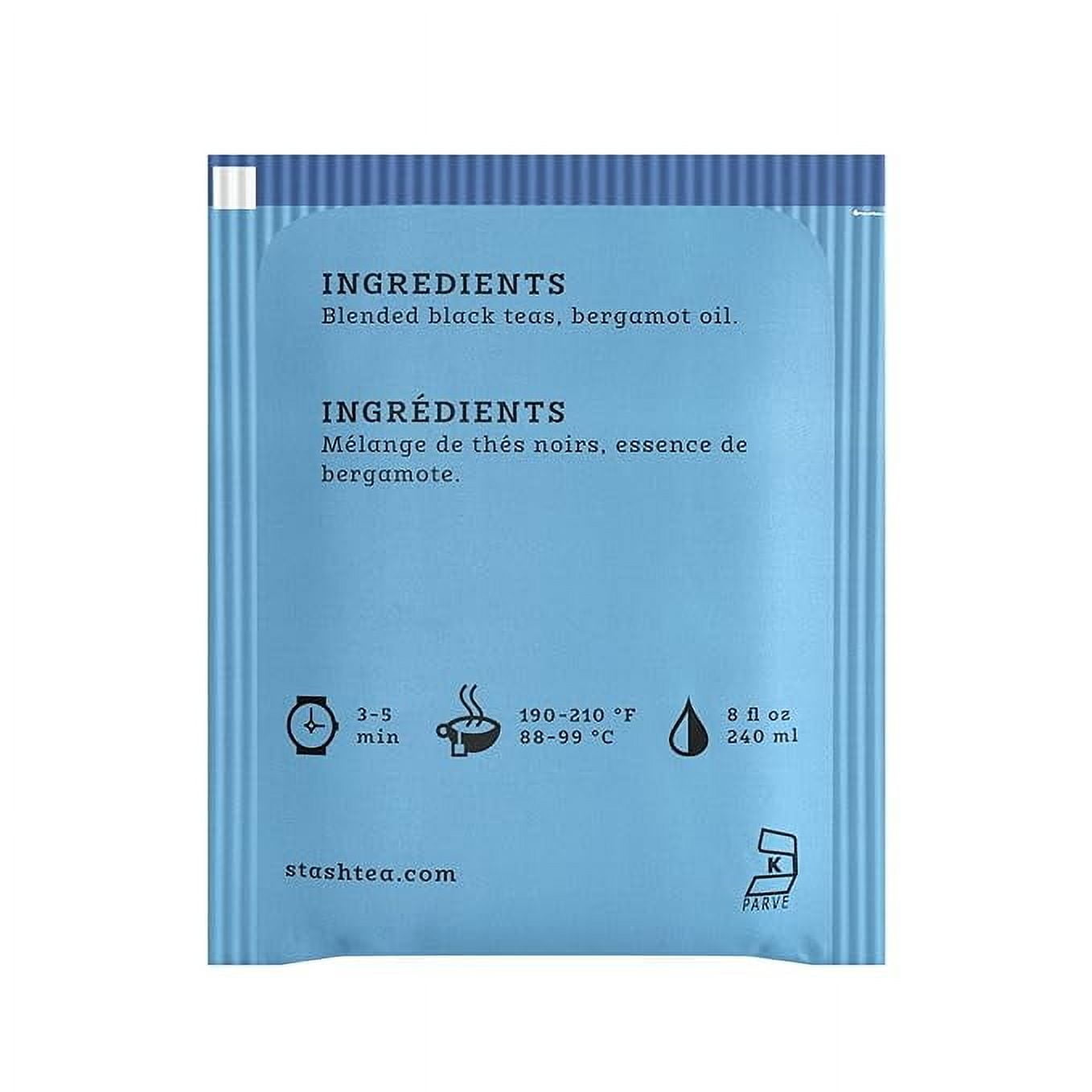 (5 pack) Stash Double Bergamot Earl Grey Black Tea, Tea bags, 18 ct