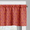 thumbnail image 5 of Ambesonne Modern Valance & Curtain, Bold Line Flowers, 55"x36", Scarlet and Maroon, 5 of 6