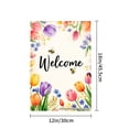 thumbnail image 4 of Floral Welcome Garden Flag With Bees And Tulips For Home Outdoor Garden Yard Decor 12x18 Inch, 4 of 5