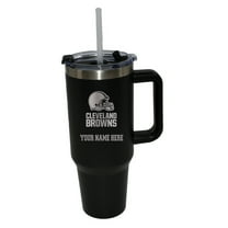 The Memory Company  Cleveland Browns Personalized Black 40oz. Colossal Tumbler