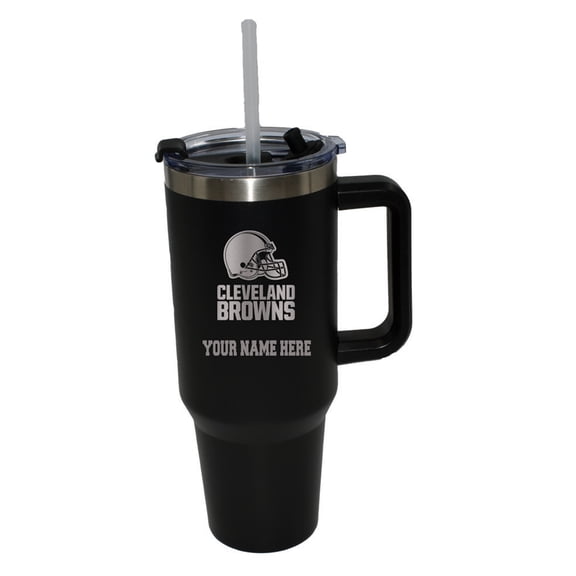 The Memory Company  Cleveland Browns Personalized Black 40oz. Colossal Tumbler