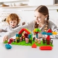 thumbnail image 3 of PicassoTiles PTB100 100pcs Hedgehog Shape 3D Building Blocks Tiles Farm Theme Set Learning Playset STEM Toy Set Educational Kit Child Branin Development Preschool Kindergarten Toy, 3 of 5