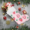 thumbnail image 6 of Coolnut Strawberry Christmas Stocking Personalized Large Candy Stocking, Xmas Stockings Decoration Hanging Gift for Family Holiday Party Ornaments Decor Fireplace, 6 of 7