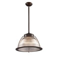 thumbnail image 1 of Halophane 1-Light Pendant In Aged Bronze, 1 of 1