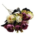 thumbnail image 3 of Autumn Artificial Silk Camellia 5-Prong Pearl Tea Buds Home Decor, 3 of 9