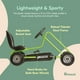 thumbnail image 4 of Hauck Lightning Ride On Pedal Go Kart portátil de juguete con asiento ergonómico ajustable, freno de mano y manejo afilado para niños y niñas, verde, 4 of 5