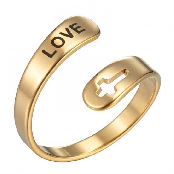 DESIGNICE Gold Plated Rings for Women,Defined Lines Adjustable Rings for Women,Smooth Fit Cute Rings,Gold