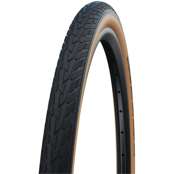 Schwalbe Road Cruiser Tire - 26 x 1.75, Clincher, Wire, Gumwall/Black, K-Guard, Green