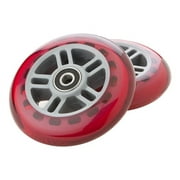 Razor A Scooter Urethane 98mm Wheels w/ Bearings - Red | 134932-RD (Set of 2)
