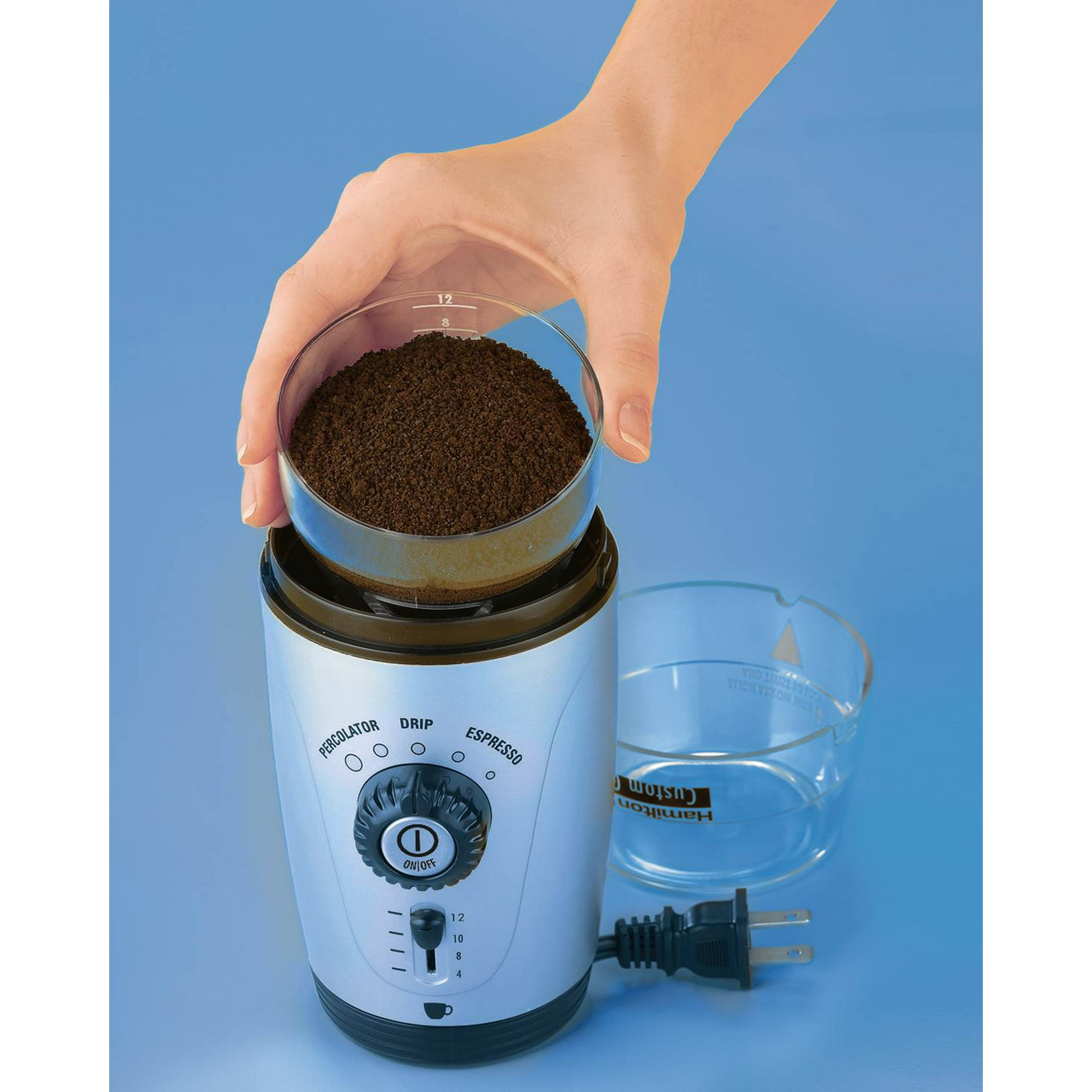 Hamilton Beach Custom Kitchen Grind Hands Free 12 Cup Coffee Grinder 80365 Walmart