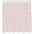thumbnail image 3 of Ambesonne Floral Shower Curtain, Ornamental Damask Stencil, 69"Wx70"L, Blush Dried Rose, 3 of 3