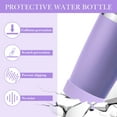 thumbnail image 4 of Linkidea 2 Pack Water Bottle Boot Compatible with YETI Tumbler 20oz/30oz, Travel Mug 20oz/30oz, Silicone Anti-Slip Waterbottle Bottom Sleeve Cover Protector (Violet), 4 of 6
