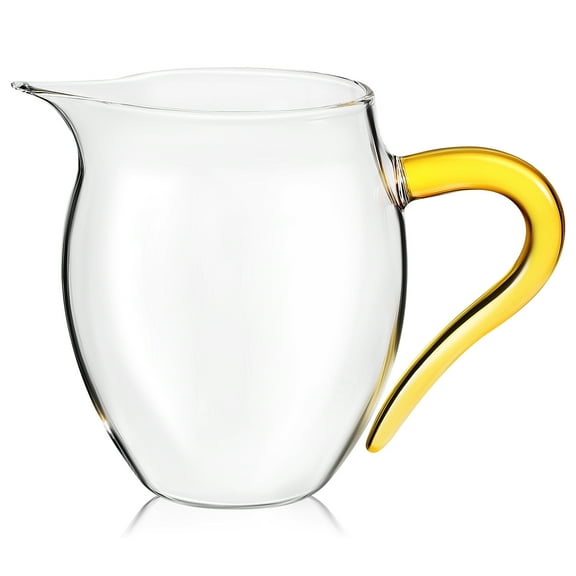 HOMEMAXS 300ml Clear Glass Tea Cup Pitcher Coffee Milk with Heat Resistant Handle Kitchen Glassware