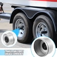 thumbnail image 2 of Unique Bargains 4pcs 2.72' Trailer Axle Dust Cap Cup Grease Cover with 4pcs Rubber Plugs Set for Trailer Camper RV, 2 of 6