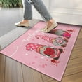 thumbnail image 6 of Valentine''s Day Doormat Red Truck Welcome Door Mats Rose Flower Decorative Mat Indoor Outdoor Non Slip Floor Mats 30x17 Inch, 6 of 6