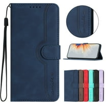 For Samsung Galaxy A16 5G Case Wallet for Women Men, Premium PU Leather Slim Fit Cards Holders Flip Cover Stand Anti-Scratch Shockproof Stylish Phone Case for Samsung Galaxy A16 5G, Darkblue