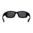 thumbnail image 4 of Choppers Classic Foam Pad Goggle Style Wrap Biker Sunglasses Matte Black, 4 of 4
