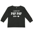 thumbnail image 3 of Inktastic I Love My Pop Pop with Arrow Boys or Girls Long Sleeve Toddler T-Shirt, 3 of 5