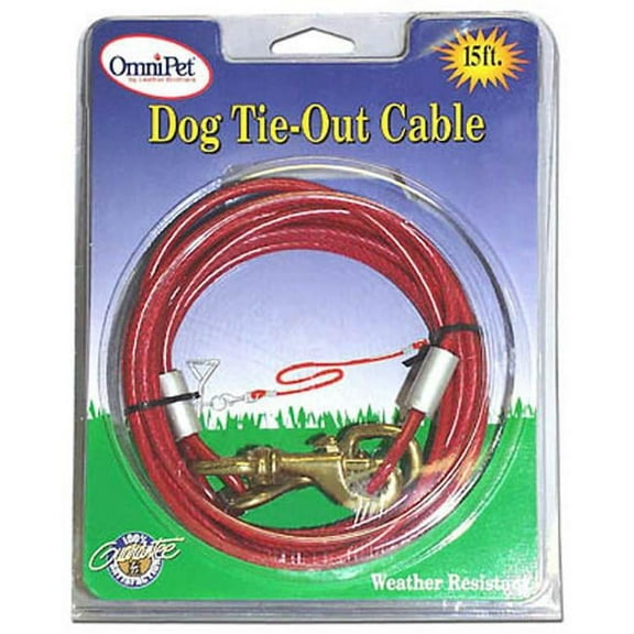 Tie-Out Cable Vinyl Coated, Blue - 20 ft.