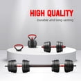 thumbnail image 4 of Signature Fitness Adjustable Dumbbell Set, Portable Design with Changeable Weight Plates and Non-Slip Handles for Home Gym Workouts, 4 of 7