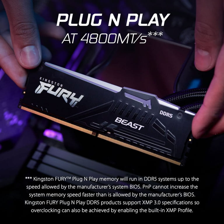 Kingston FURY Beast RGB - DDR5 - kit - 128 GB: 4 x 32 GB
