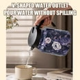 thumbnail image 4 of HLONK Raidley Vintage Floral Pattern Tea – Built-In Infuser Mini Hot Coffee Pot Office Stainless Steel Insulated Teapot Detachable Easy To for Kitchen, 4 of 9