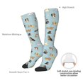 thumbnail image 4 of Naloa Cartoon Doodle Puppy Thigh High Socks Extra Long Stretchy Sock Women Over Knee High Opaque Stocking Daily Wear, 4 of 6