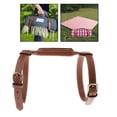 thumbnail image 1 of Correas de cuero de PU, correa universal para manta de picnic, camping, picnic, correas de motocicleta para colcha, bufanda de , cinturón de su Largo 72x24.5cm Macarena Correa de transporte de manta, 1 of 7