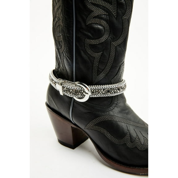 Shyanne Women's Women'S Rhinestone Studded Strap Boot Jewelry - BA367 One Size