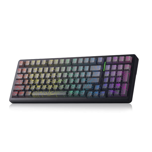 Teclado Mecánico Inalámbrico para Juegos Aula F99 con Retroiluminación RGB