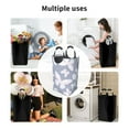 thumbnail image 6 of YFYANG 50L Foldable Laundry Hamper, Waterproof Oxford Fabric Pastel Cute Butterfly Doodle Laundry Bag Laundry Baskets, 6 of 6