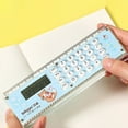 thumbnail image 5 of Clearance Sales karymi Back to School Straight Ruler Calculator Student Supplies Learning Stationery Ruler Mini Mini Electronic Gift Calculator, 5 of 6