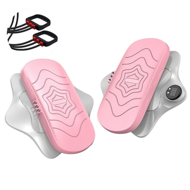 1 Set Mute Strong Load Bearing Foot Massage Enlarged Footplate Waist Twisting Disc Smart Counting Double-pedal Abdominal Rotating Plate