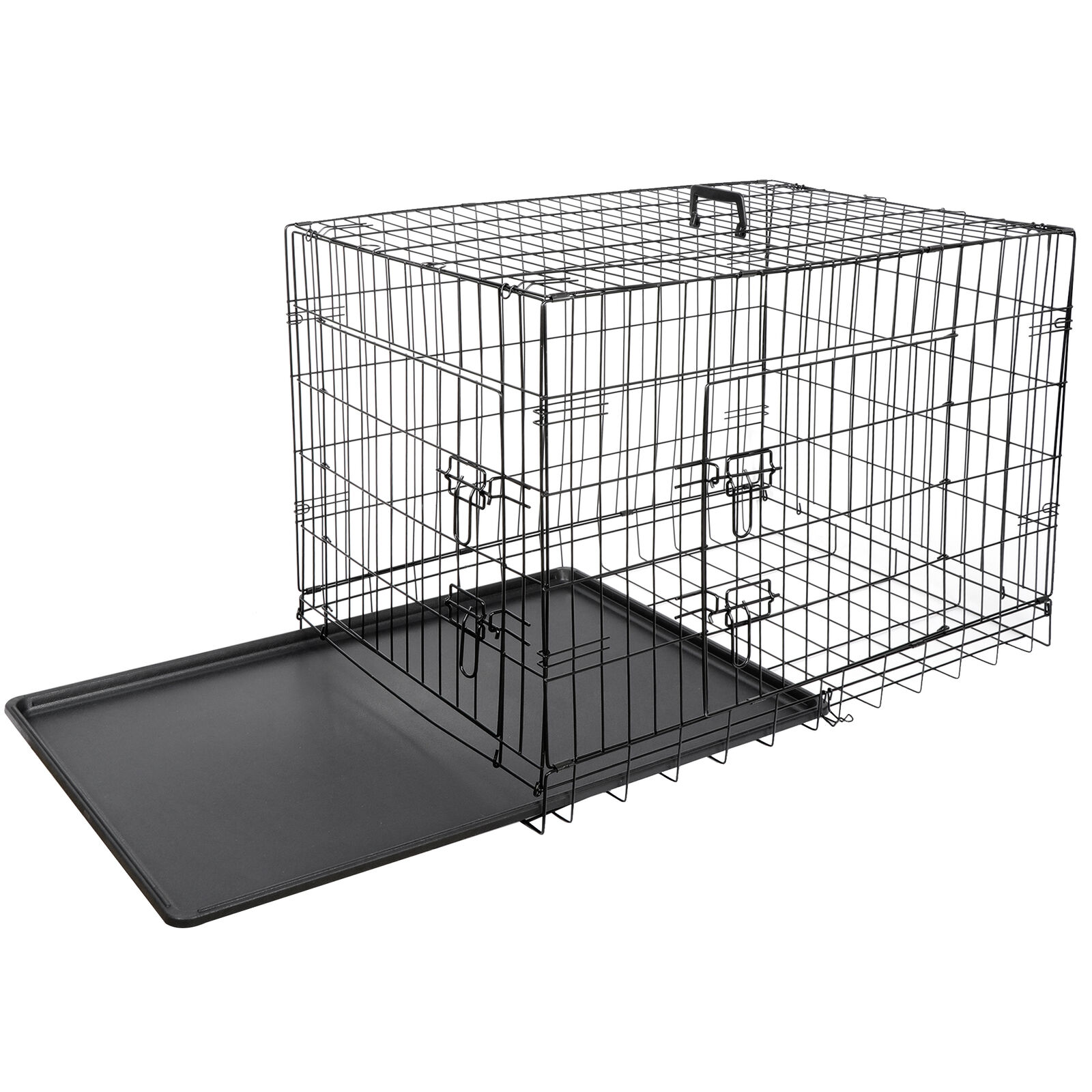 ZenStyle 36" Folding Metal Dog Crate with 2 Doors photo 5