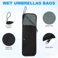 thumbnail image 2 of Uxcell 1-Pack Bolsas de Paraguas Húmedos, Funda Reversible Plegable de Tela Oxford Impermeable de 12.6x3.9 Pulgadas [Gris], 2 of 7