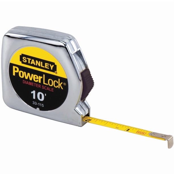 Cinta métrica Stanley PowerLock de 3 m x 0,6 cm, compacta y duradera