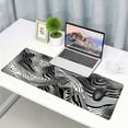 thumbnail image 6 of nygtbtfer Topographic Map Black Mouse Pad Big Gaming Mouse Pad XXL Mousepad Large Keyboard Mat with Non-Slip Rubber Base Stitched Edges Mouse Mat Desk Pad for Gaming and Office, 6 of 6