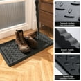 SIXHOME Rubber Boot Tray, Waterproof, Non-Slip Indoor/Outdoor Shoe Mat