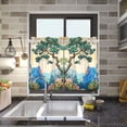 thumbnail image 4 of Yayeee Kitchen Curtains Tier Pair Light Filtering 27"x24" Rod Pocket Short Cafe Window Panel, Large Pine Tree, 4 of 7