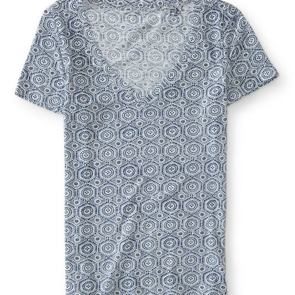 Aeropostale Womens Geo Floral Graphic T-Shirt, Off-White, Juniors, X-Small