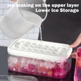 thumbnail image 2 of Ice Cube Container with Lid Ice Cubes Molds Ice Trays for Freezer Ice Cube Tray Mold Ice Freezer Container Removable, 2 of 5