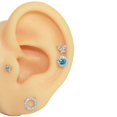 thumbnail image 4 of 1 pieza de nuevo modelo de oreja de silicona, herramientas profesionales para practicar la perforación de pendientes, herramientas de exhibición para pendientes, se pueden reutilizar, joyería corporal, 4 of 5
