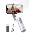 thumbnail image 2 of hohem iSteady XE Ultra-Light Foldable 3-Axis Smartphone Gimbal Stabilizer with Magnetic Fill Light (3 Color Modes, 10 Brightness Levels) - One-Button Start, 8H Battery, iSteady 7.0 Stabilization for, 2 of 6
