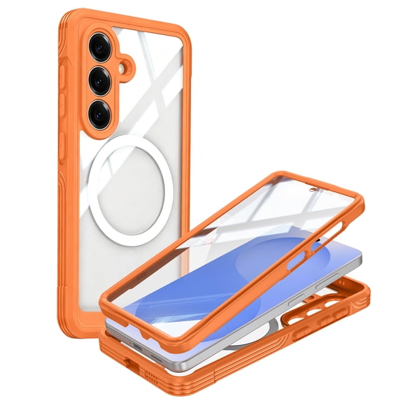 Mynvo Full Body Case for Samsung Galaxy S26 Plus, Heavy Duty Shockproof Protective Cover with HD Clear Screen Protector, Supports Magnetic Wireless Charging